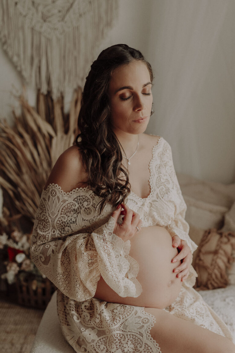 photo style bohème - grossesse